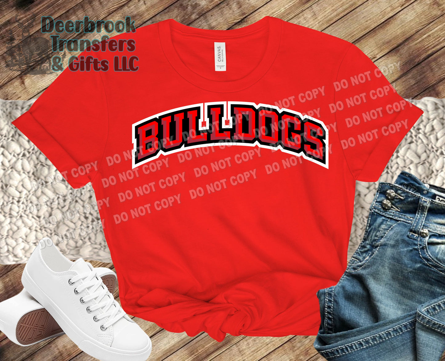 Faceted Arch New London Bulldogs shirt