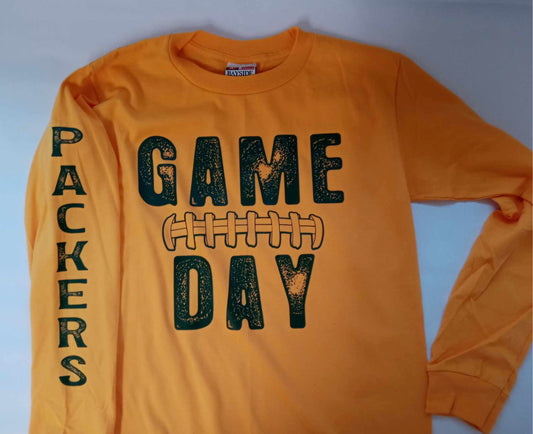 Green Bay Football WI Crew Neck gold
