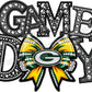 Game Day t-shirt - bow dark green