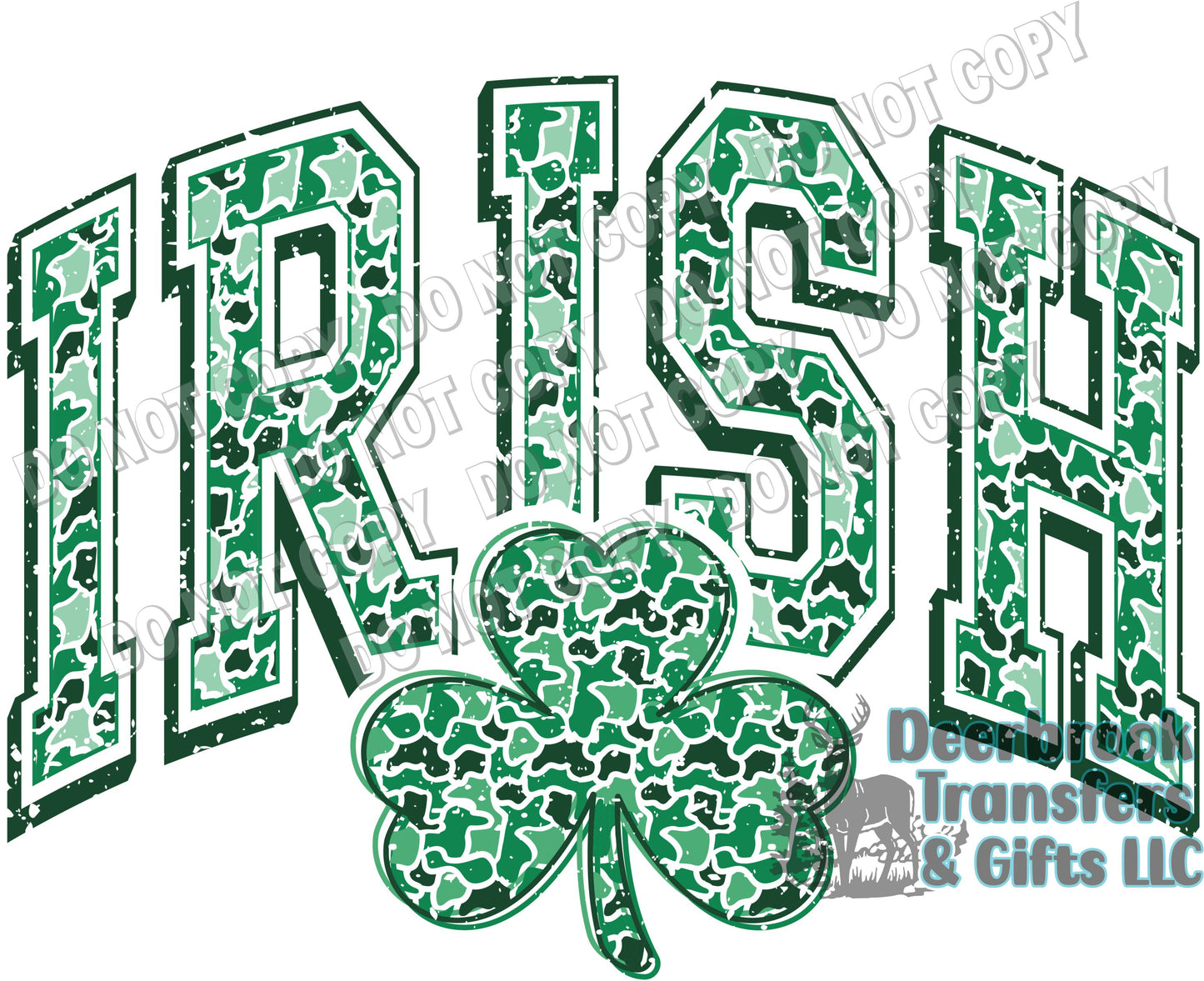 IRISH Arched Camo DTF Transfer