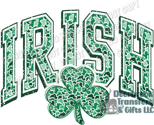 IRISH Arched Camo DTF Transfer
