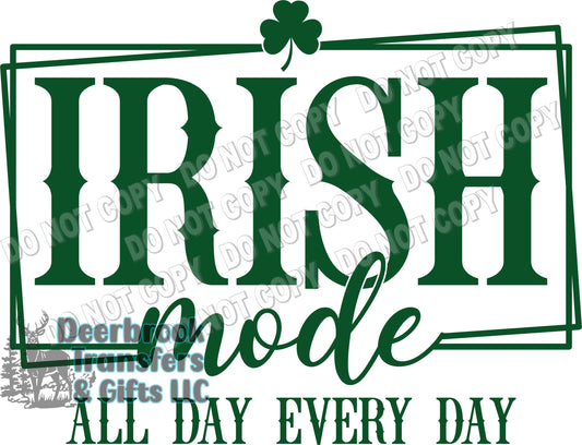 Irish Mode  DTF Transfer