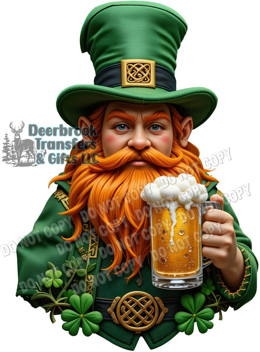 Leprechaun faux patch effect  DTF Transfer