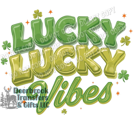 Lucky Vibes DTF Transfer