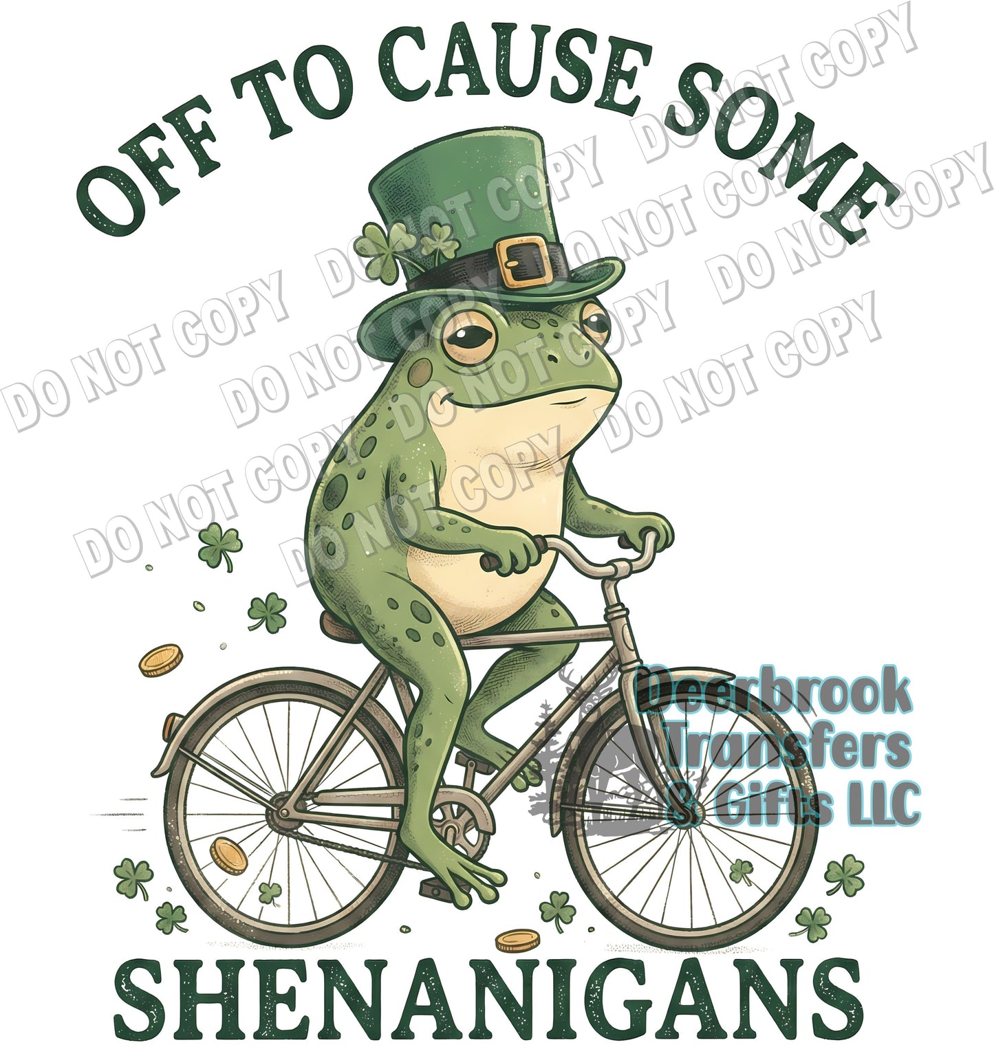 Off to cause some shenanigans frog DTF Transfer