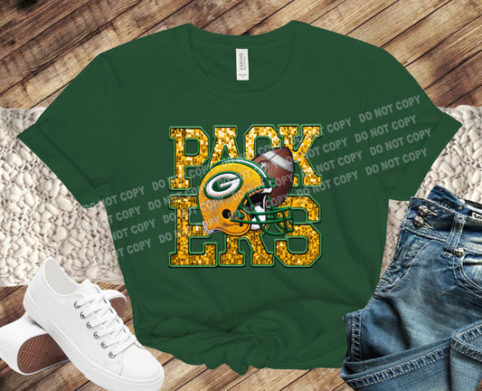 Game Day t-shirt -Faux Embroidery