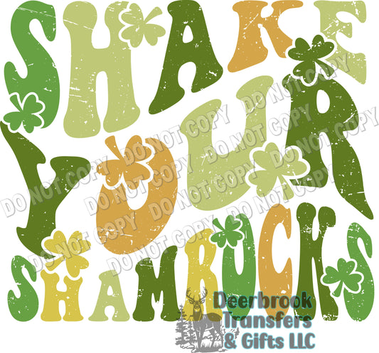 Shake your Shamrocks DTF Transfer