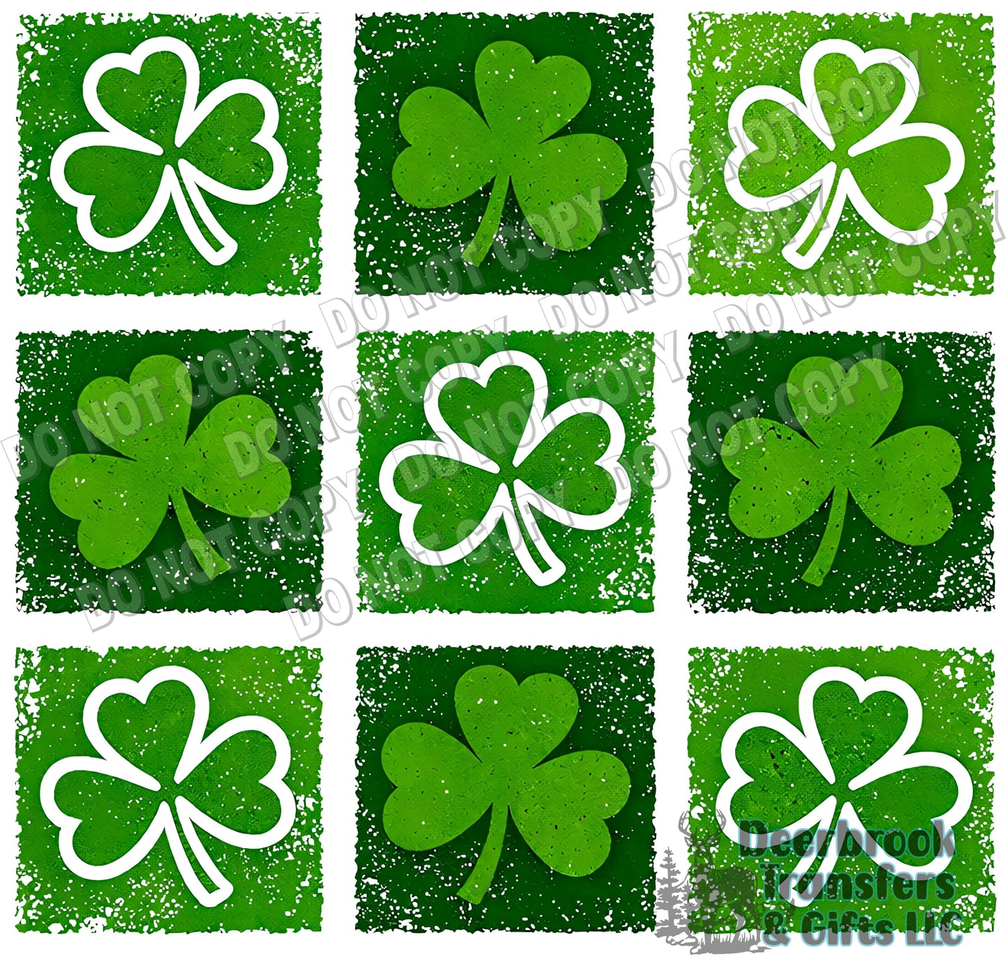 shamrocks  DTF Transfer