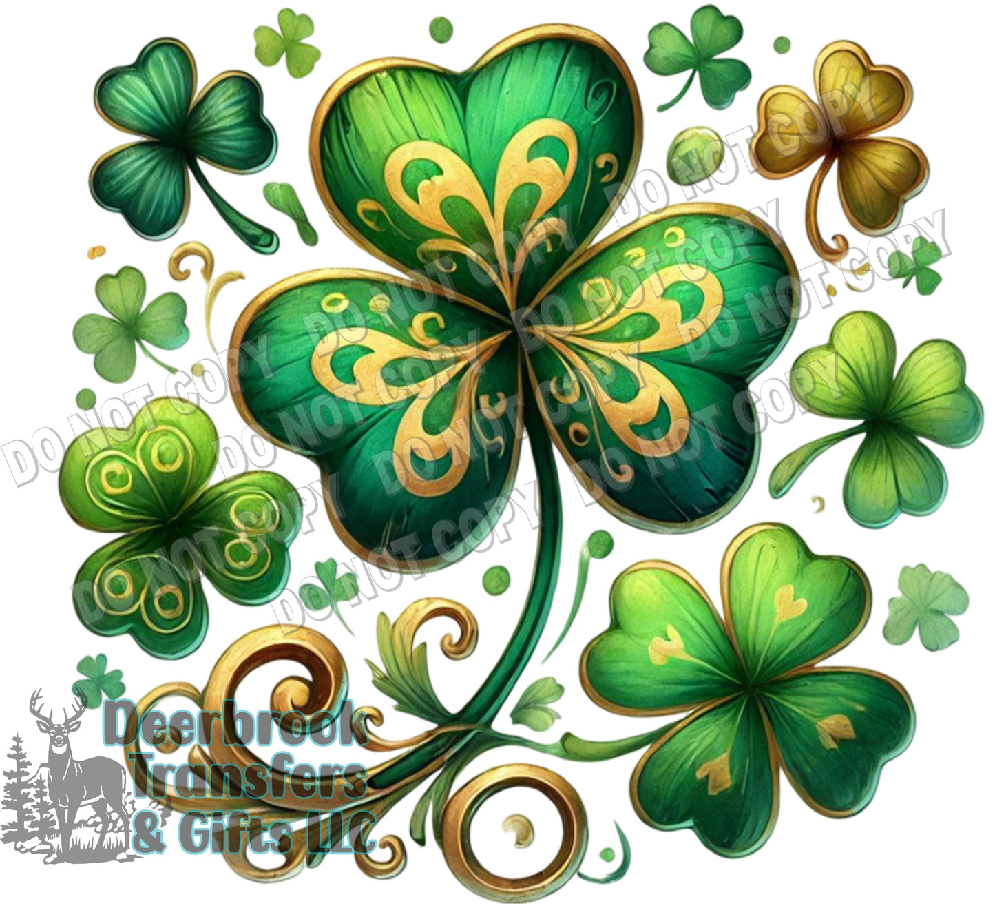 shamrocks DTF Transfer