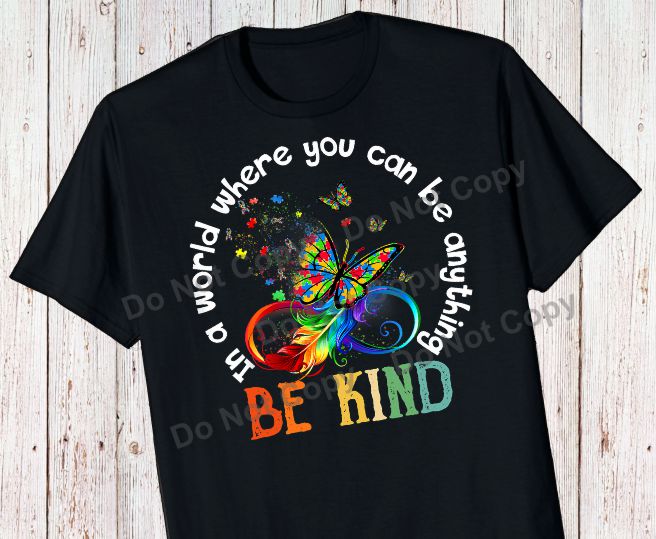 Autism awareness - be kind transfer