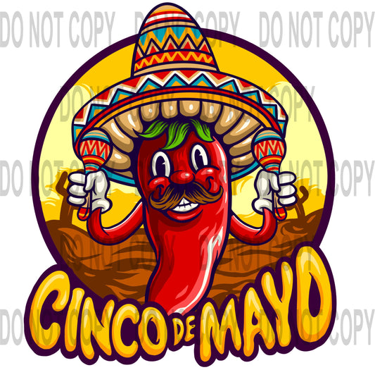 Cinco De Mayo Pepper transfer