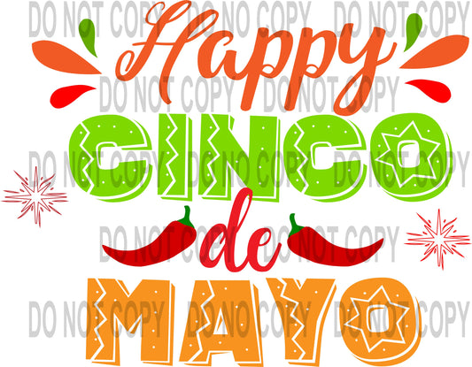 Happy Cinco De Mayo transfer