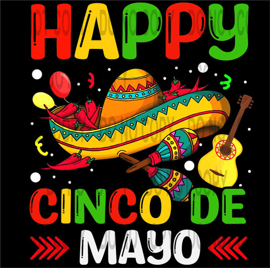 Happy Cinco De Mayo transfer