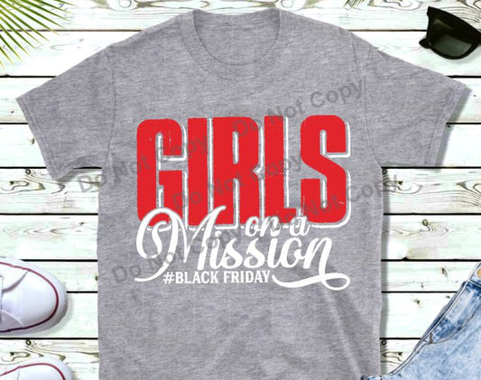 Girls on a mission Black Friday transfer