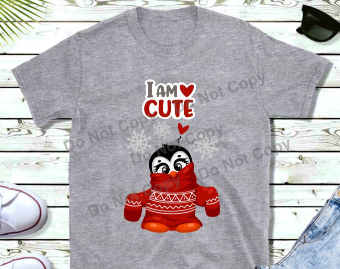 I am cute penguin transfer