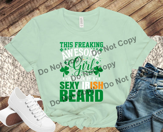 This freaking awesome girl is taken by a sexy irish beard transfer