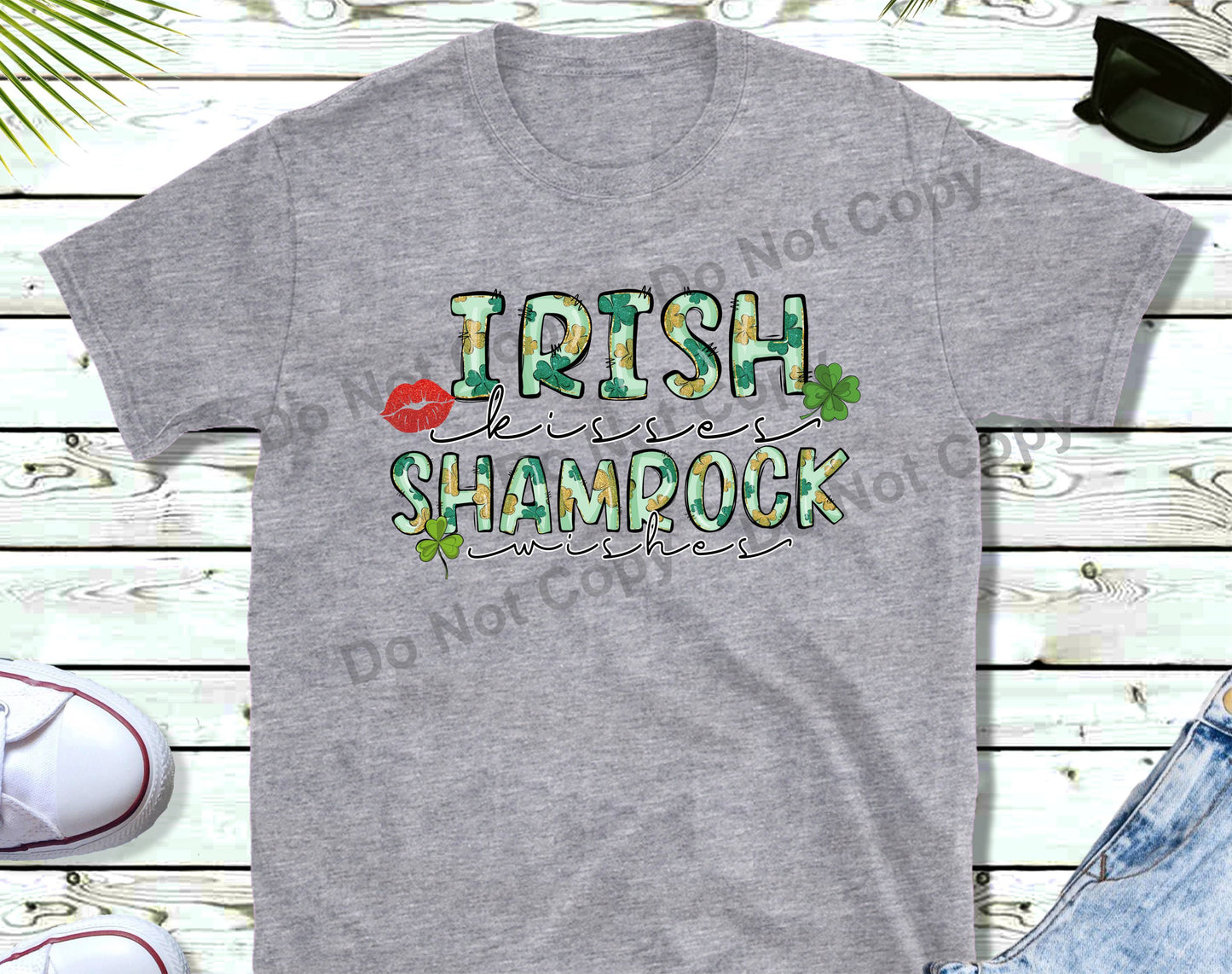 Irish Kisses and Shamrock Wishes transfer