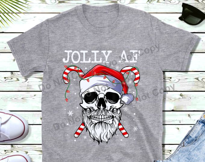 Jolly AF skull transfer