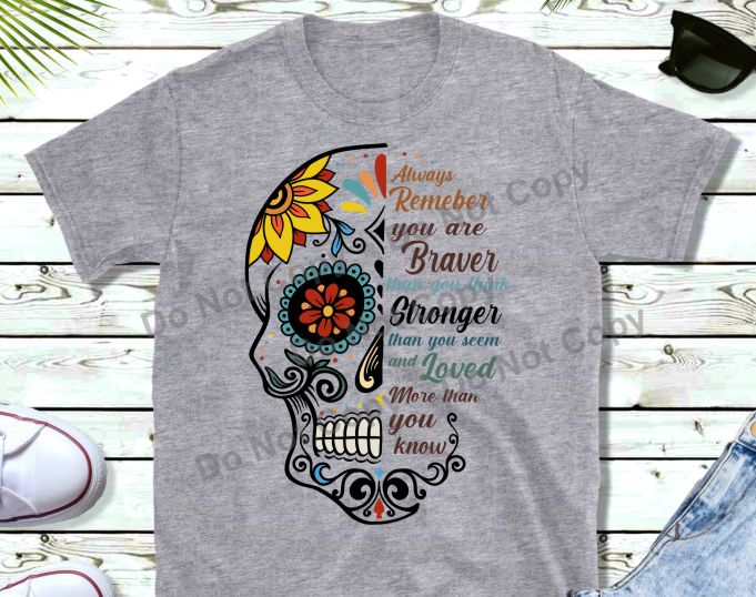 Sugar skull transfer